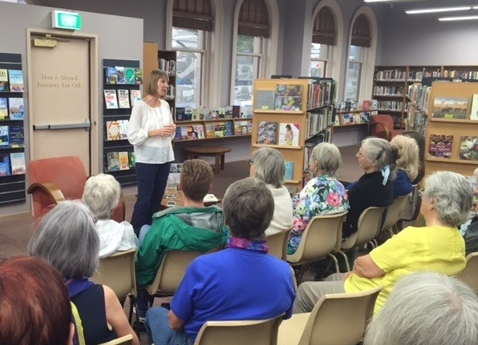 Sallyanne speaking at Castlemaine library