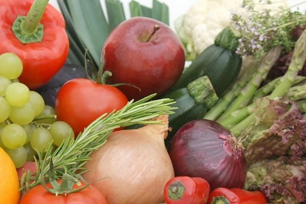 Picture of fresh fruit and vegetables