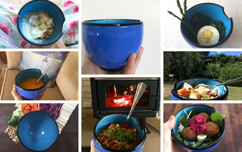 Eight photos of Sallyanne's one bowl meals from the One Bowl Challenge