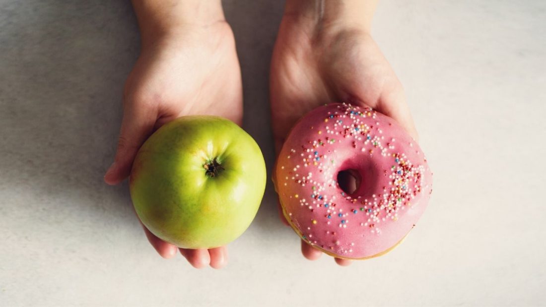 Choosing between an apple and a donut - how will your eating habits guide you
